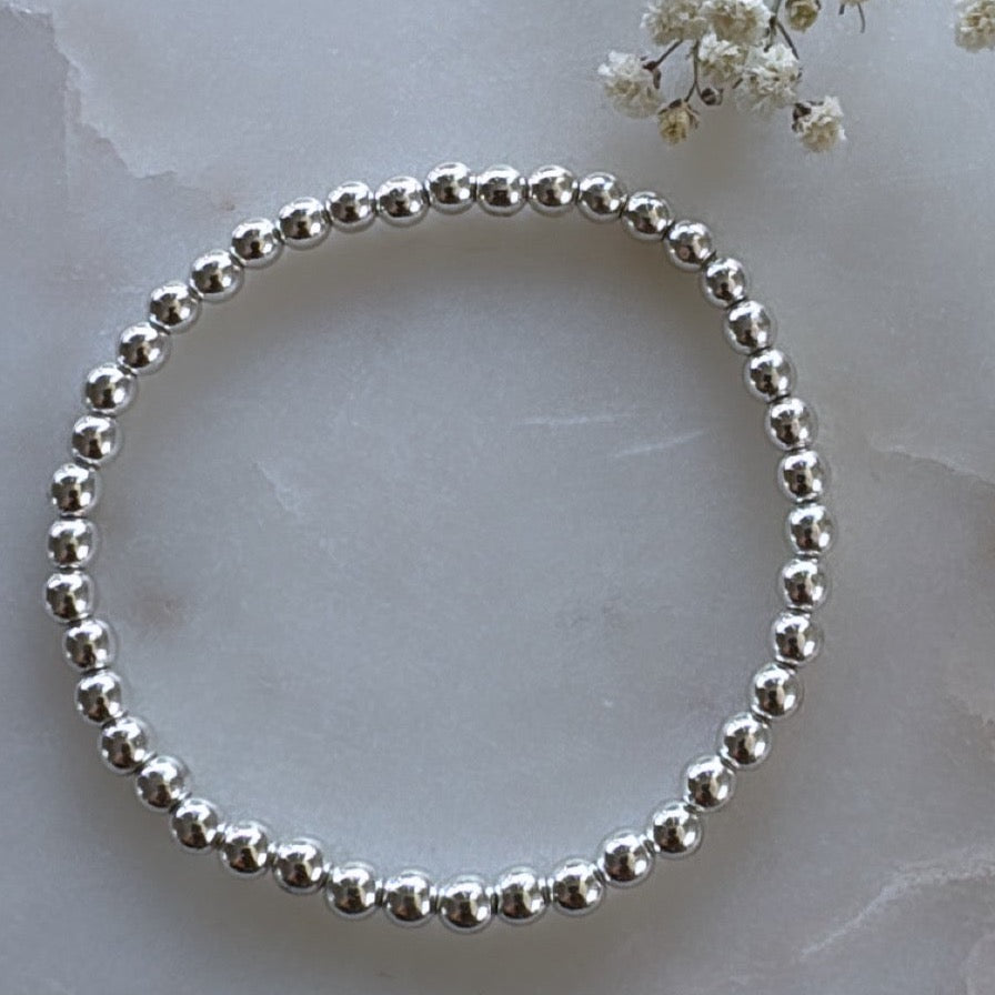 Silver Hematite Bracelet
