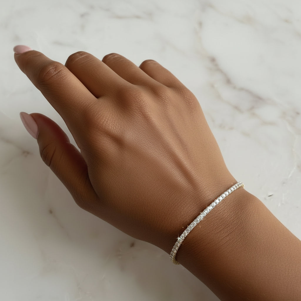 Mini Kitty Tennis Bracelet