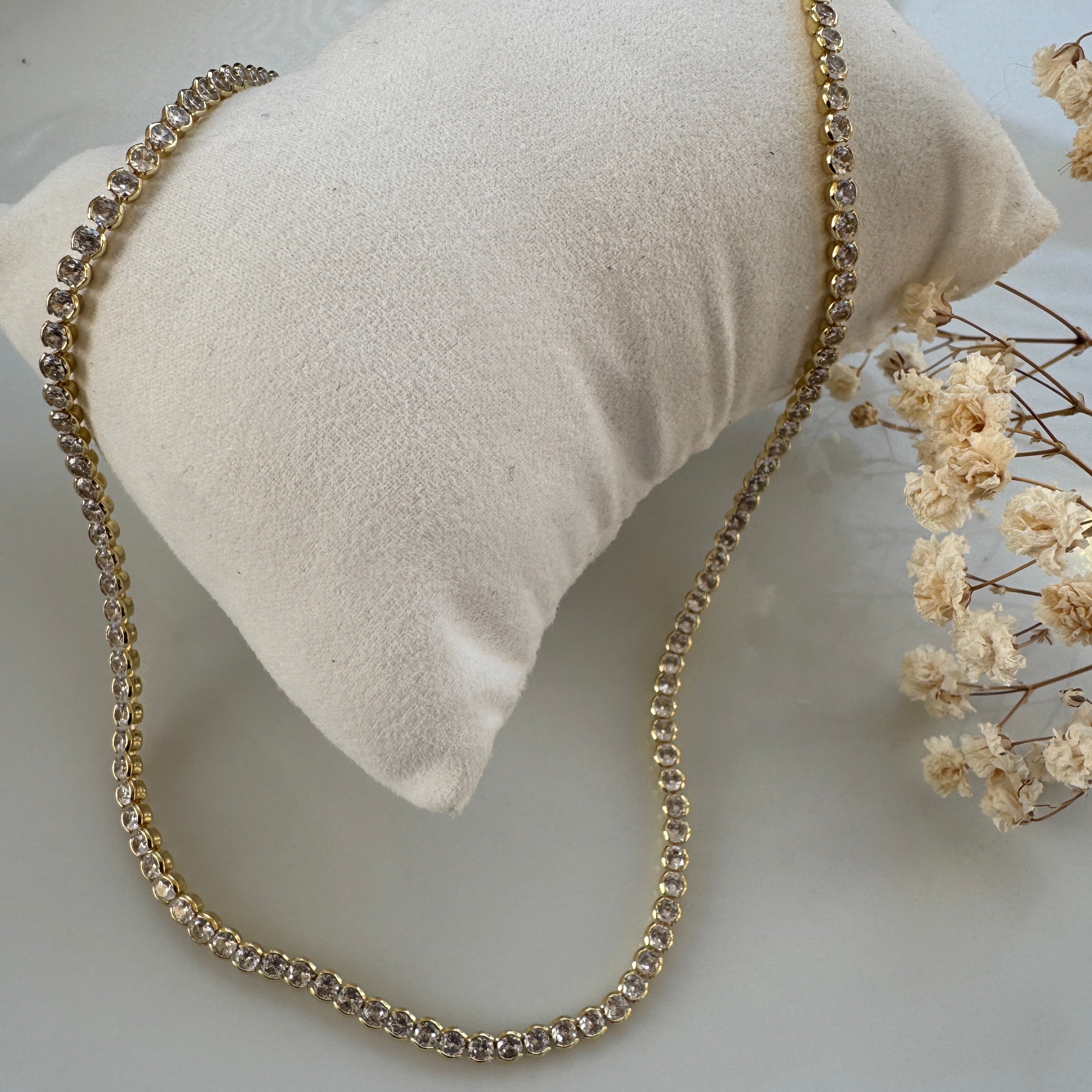 Dainty Tennis Necklace