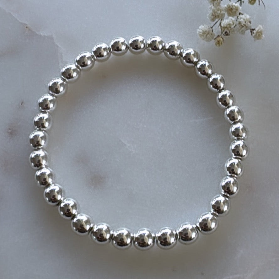 Silver Hematite Bracelet