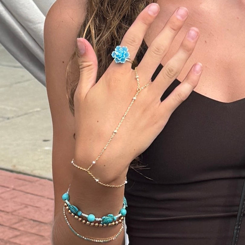 Mixed Metal Hand chain