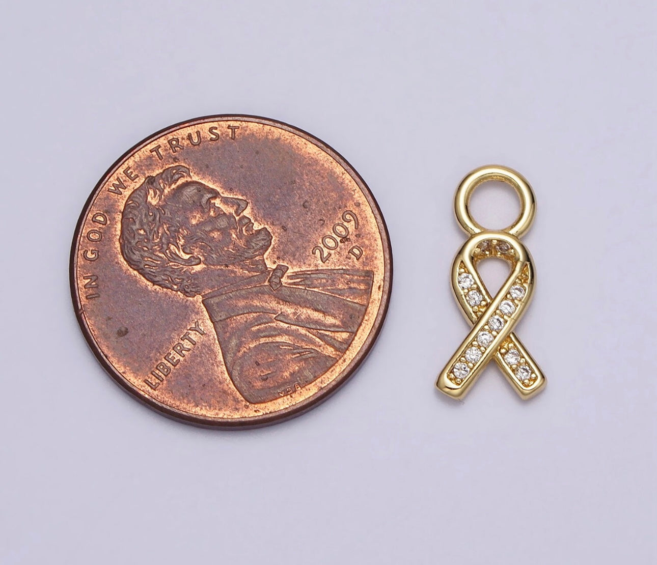 Cancer Awareness Ribbon Charm