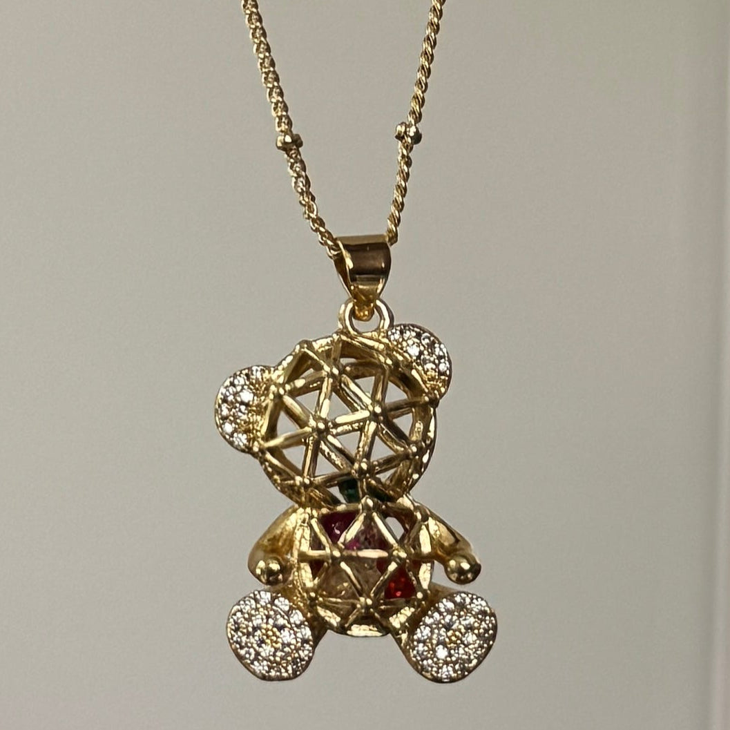Geo Teddy Necklace