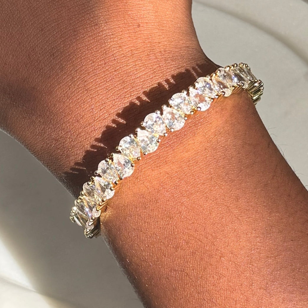 Pear Crystal Cuff