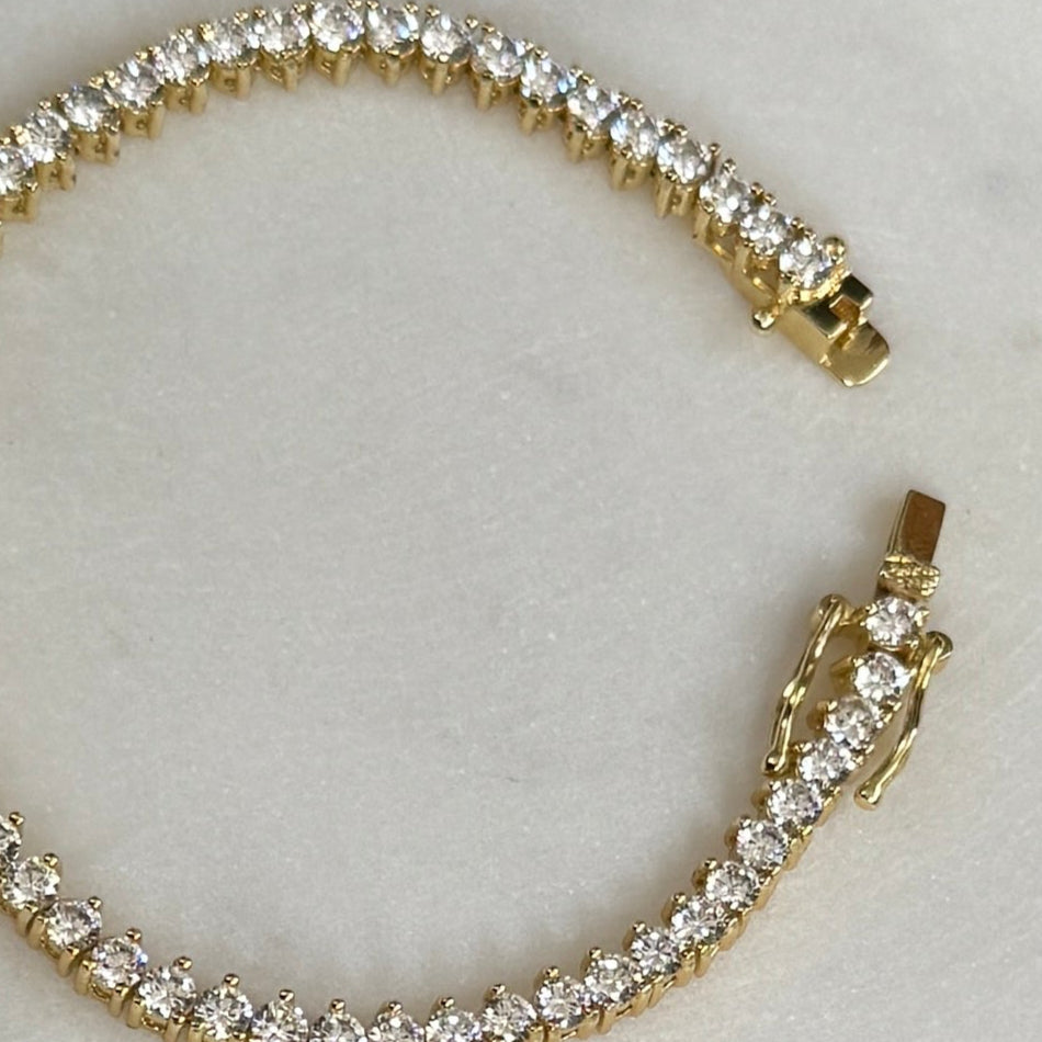 Heart Tennis Bracelet