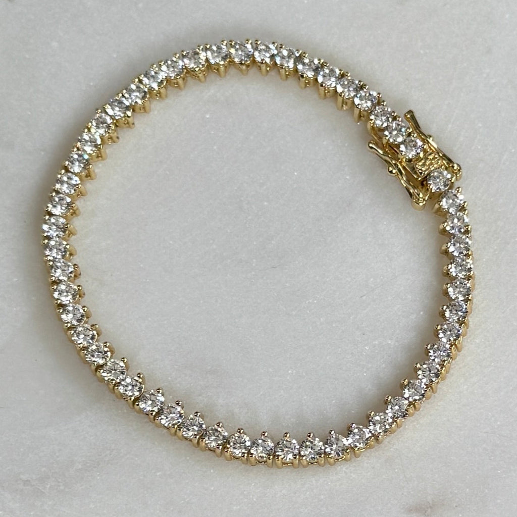 Heart Tennis Bracelet
