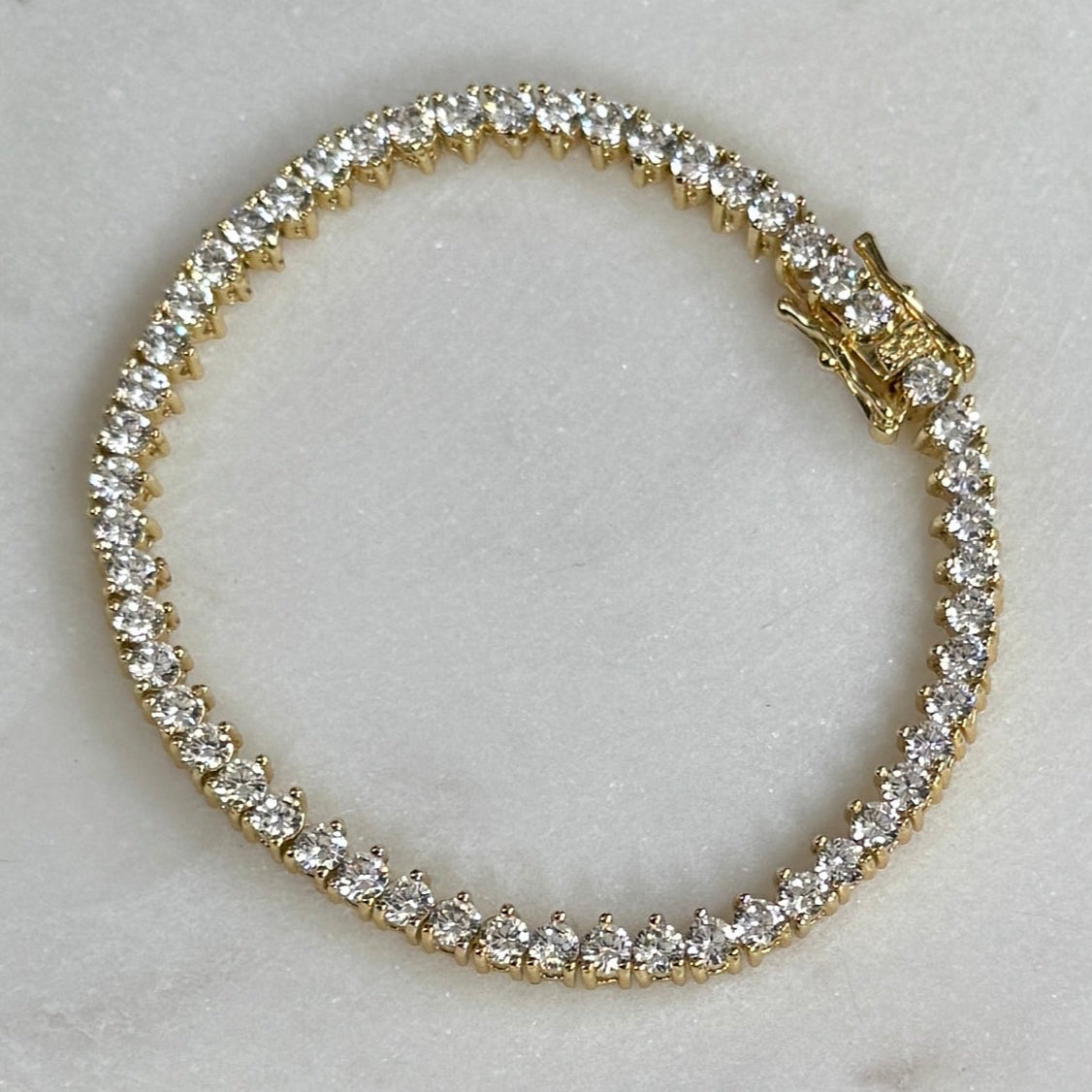 Heart Tennis Bracelet