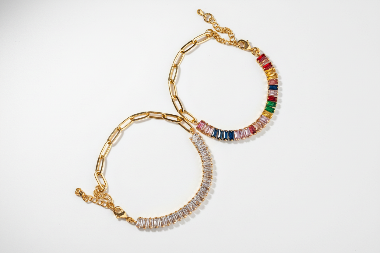 Baguettes & Paperclips Bracelet