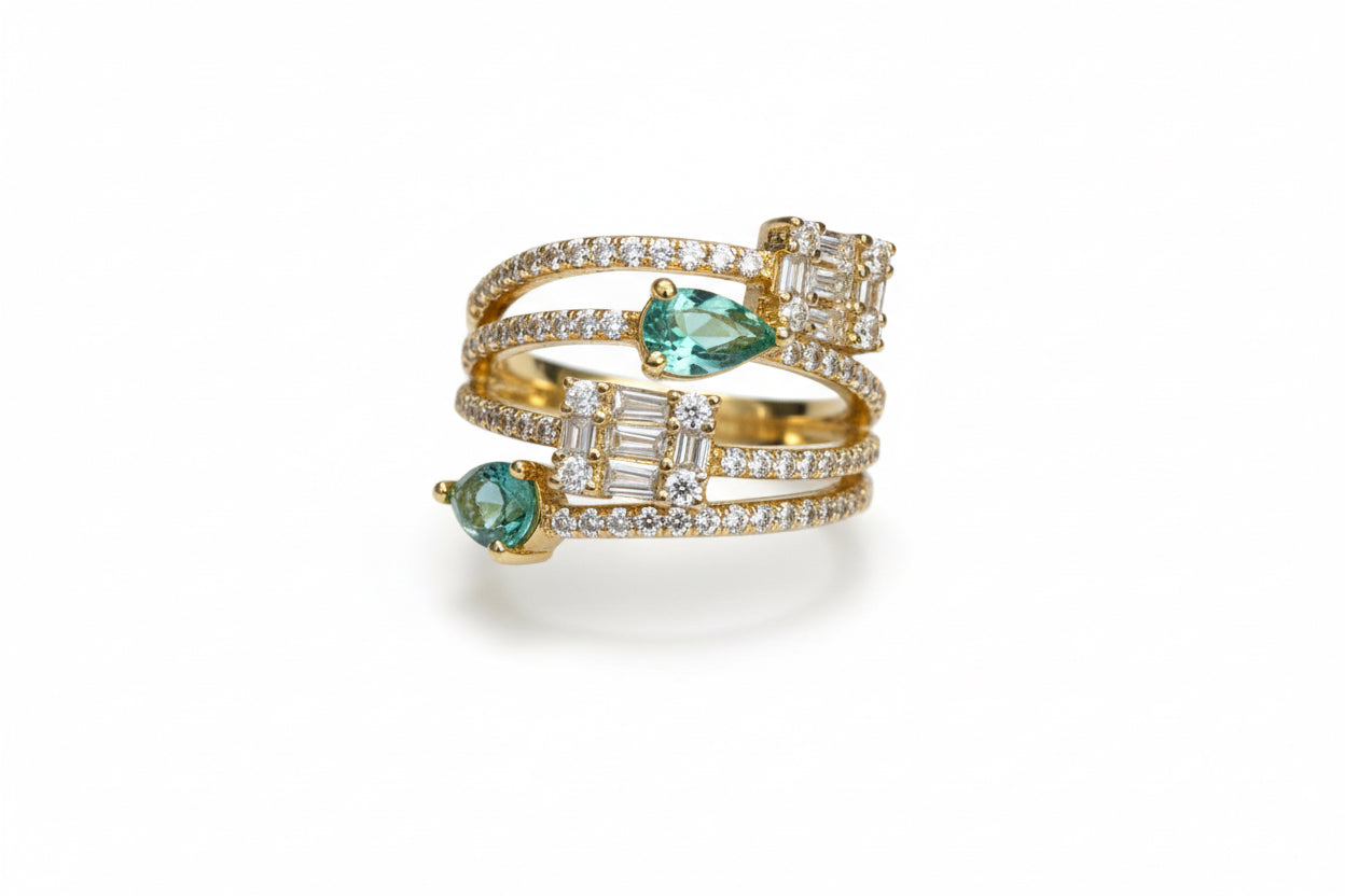 Mint Spark Ring