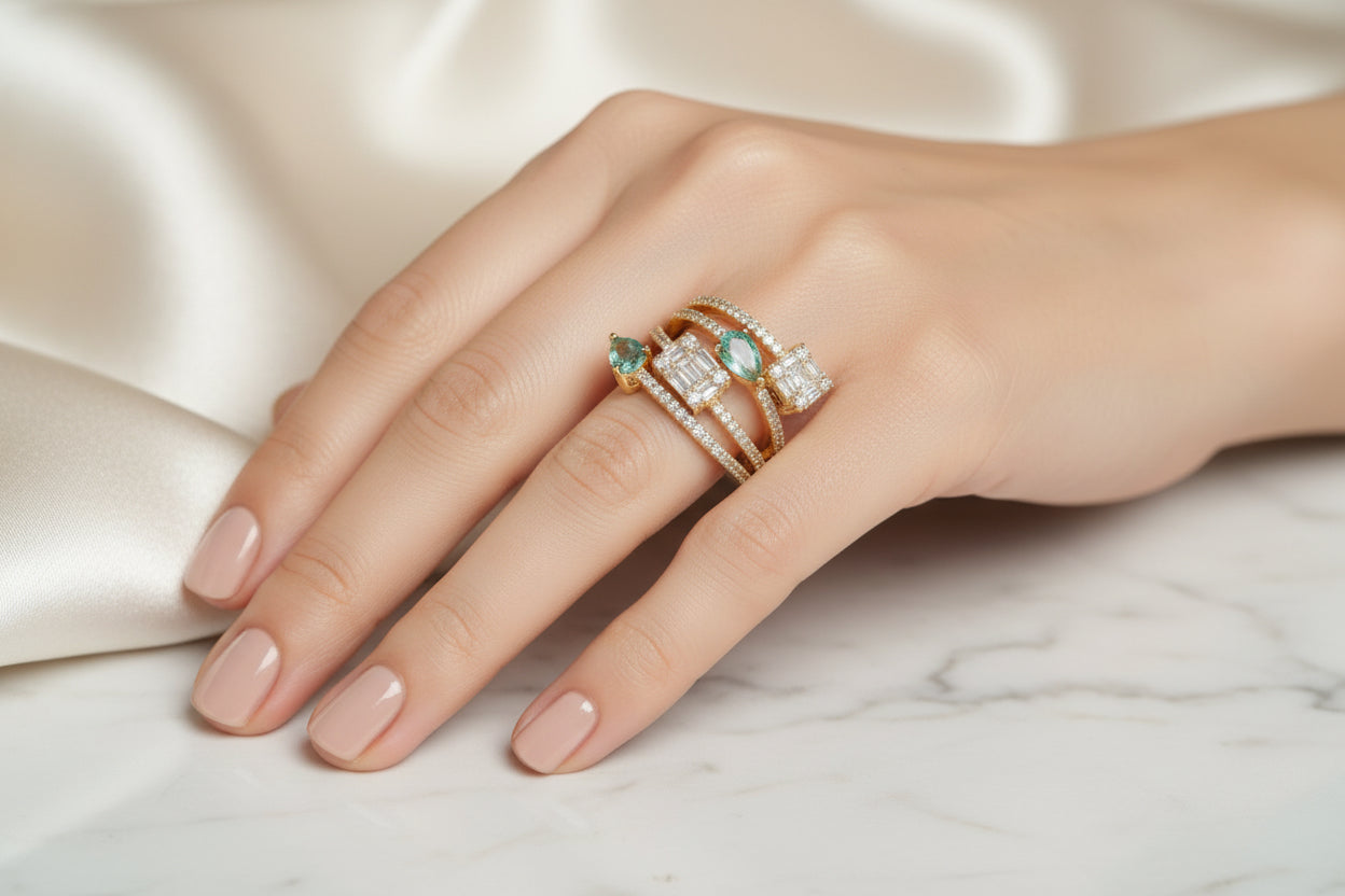 Mint Spark Ring
