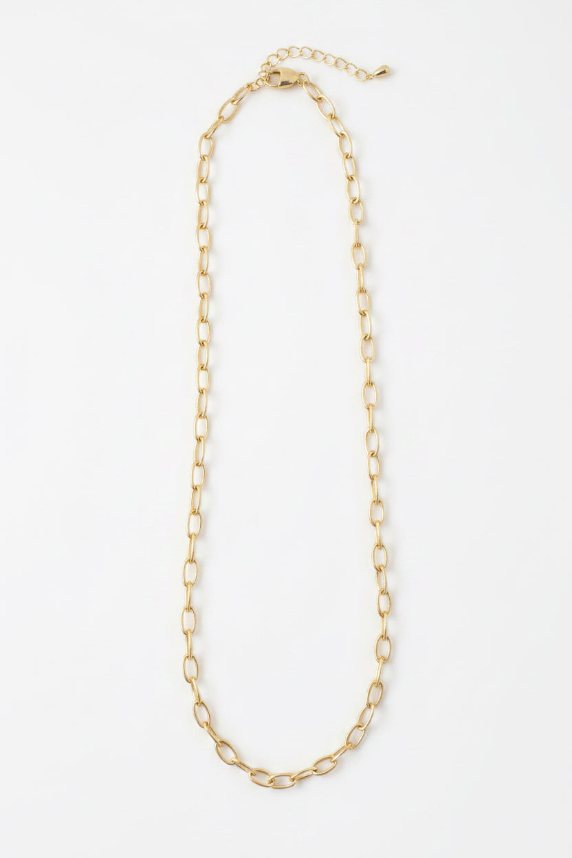 Oval Paperclip Necklace
