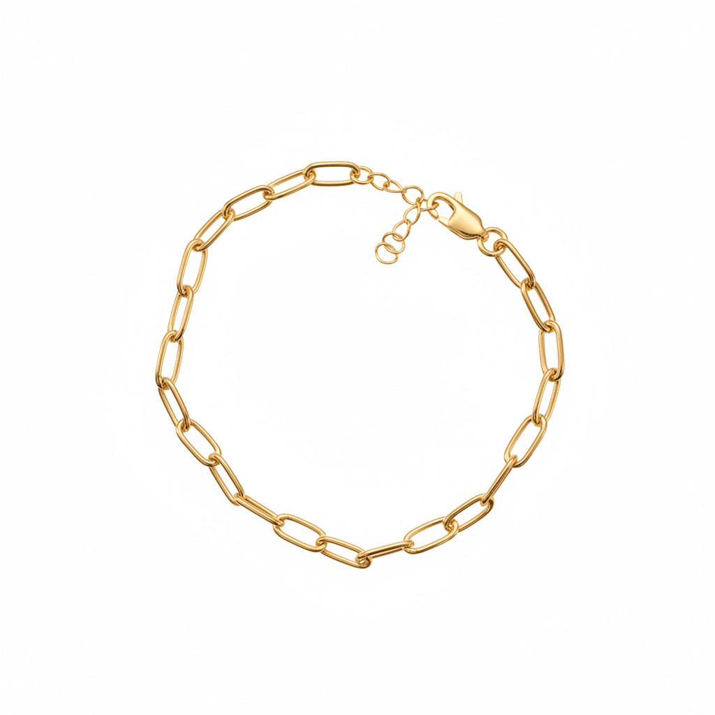 Oval Paperclip Bracelet
