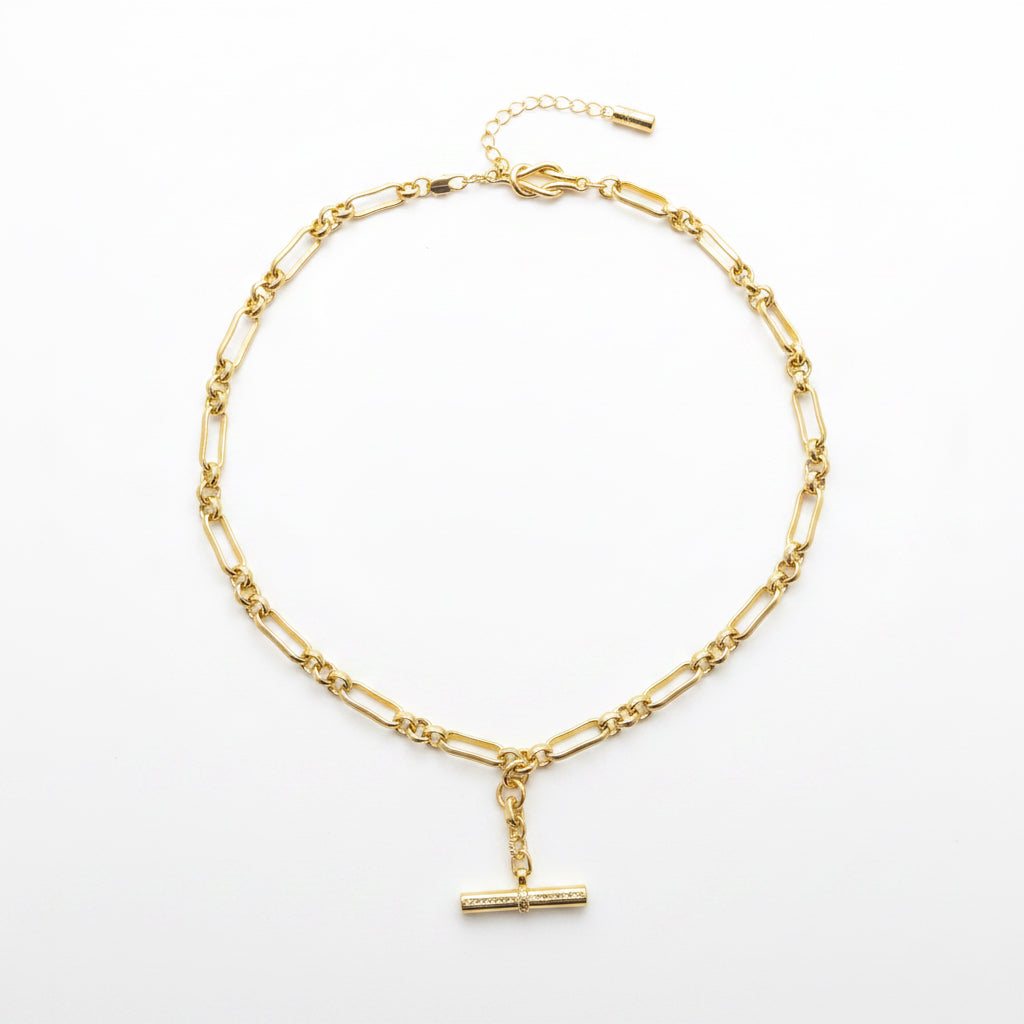 Floating T-Bar Necklace