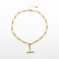 Floating T-Bar Necklace
