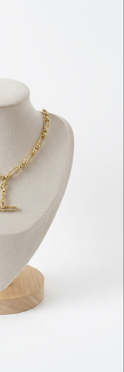 Floating T-Bar Necklace