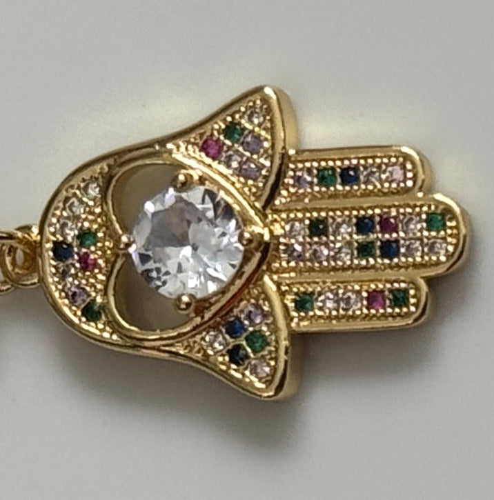 LOVE Hamsa Necklace