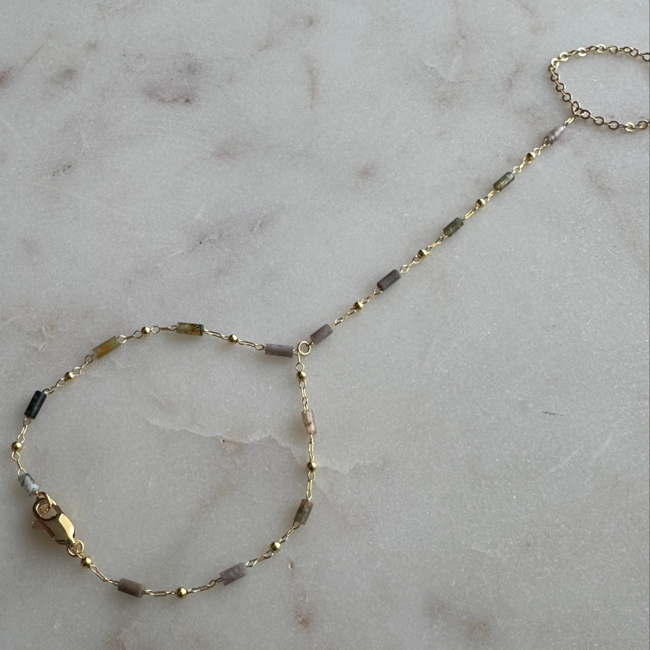 Gemstone Hand Chain